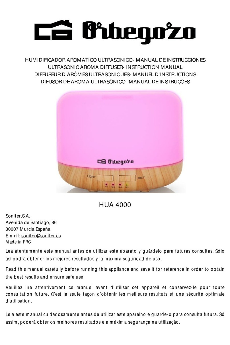 Orbegozo HUA 4000 instruction manual