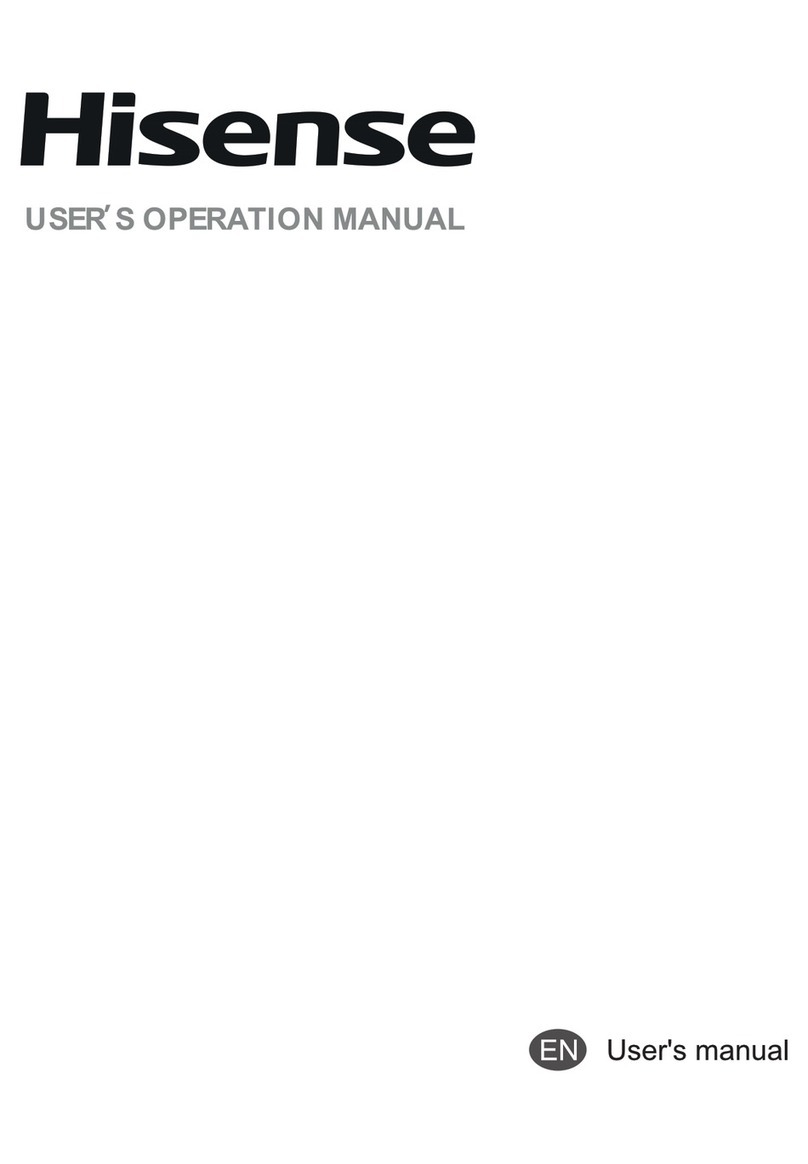 Hisense FC125D4AW1 User's operation manual
