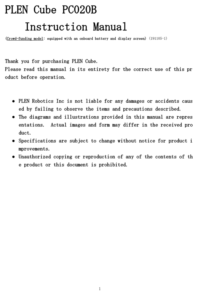 PLEN Robotics Cube PC020B instruction manual