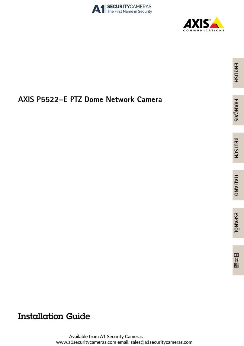 Axis DROP CEILING P5522-E User manual