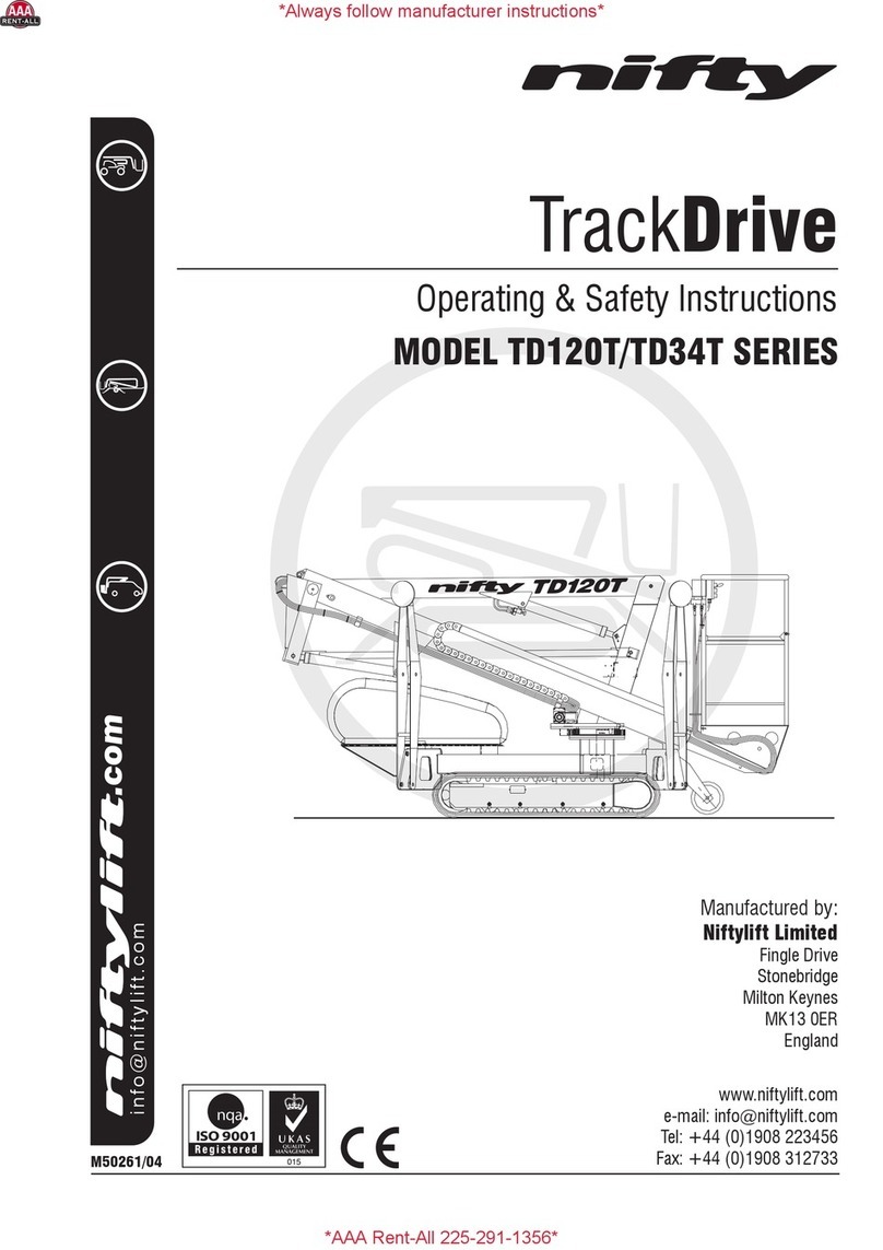 nifty TrackDrive TD34T Series Assembly instructions