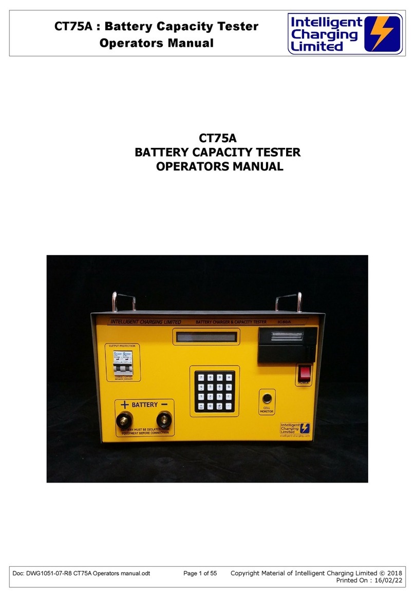 Intelligent Charging CT75A Operator's manual
