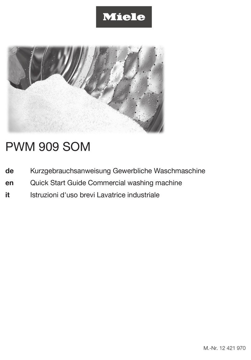 Miele PWM 909 SOM User manual