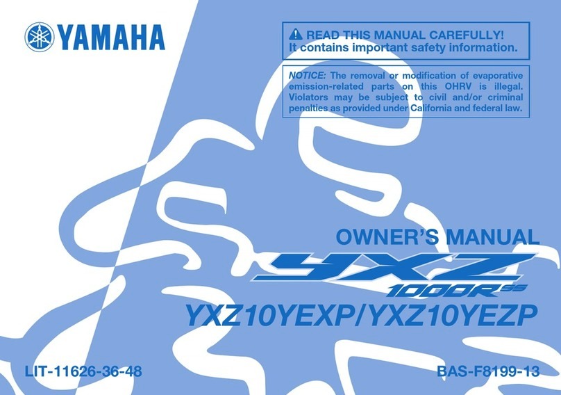Yamaha YXZ 1000 R SS 2023 owner's manual