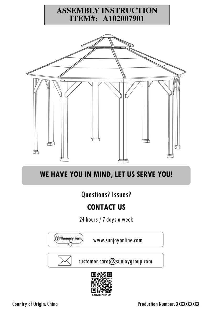 Sunjoy A102007901 User manual Sunjoy A102007901 User manual
