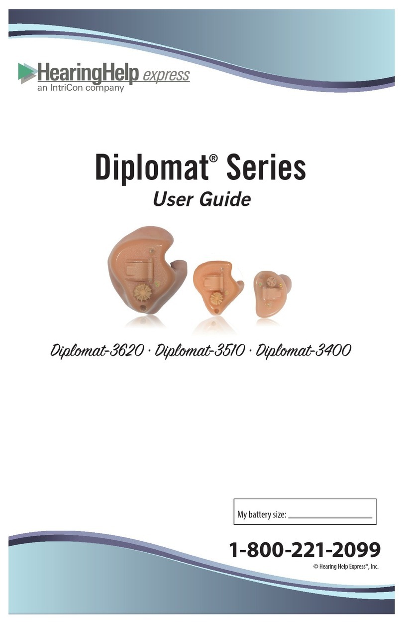 IntriCon HearingHelp express Diplomat Series User manual IntriCon HearingHelp express Diplomat Series User manual