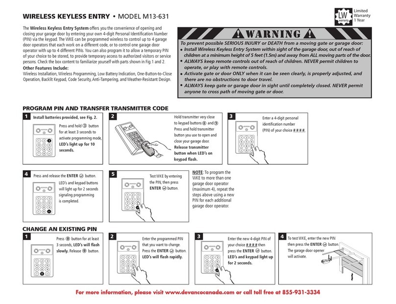 Linear M13-631 manual