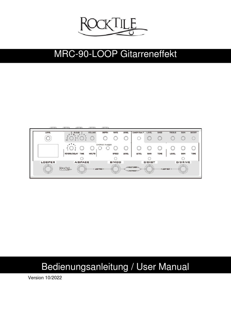 Rocktile MRC-90-LOOP User manual