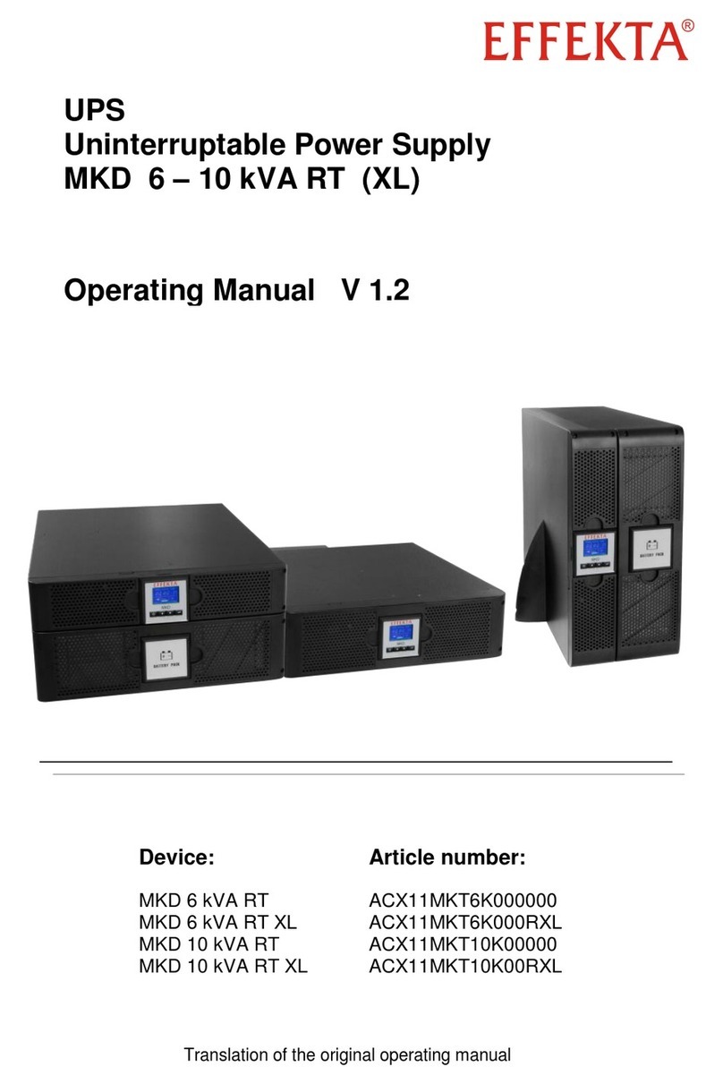 Effekta MKD 6 kVA RT operating manual