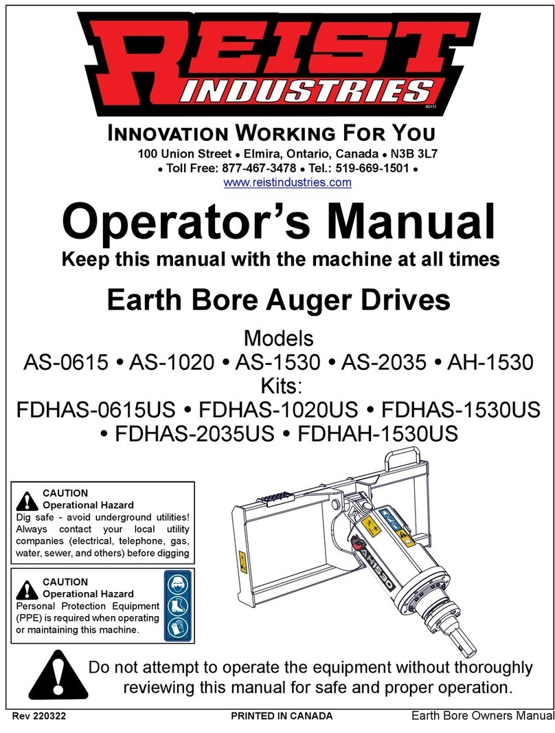 REIST INDUSTRIES AS-0615 User manual