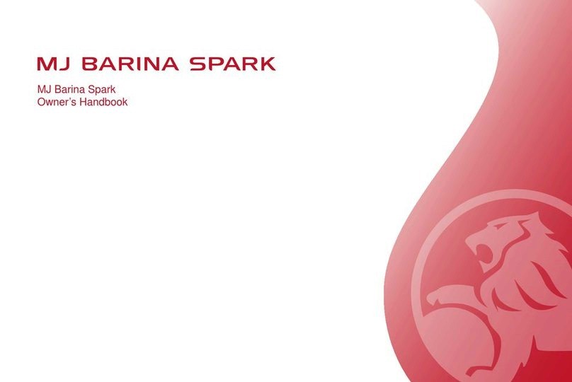 HOLDEN MJ BARINA SPARK 2012 User guide