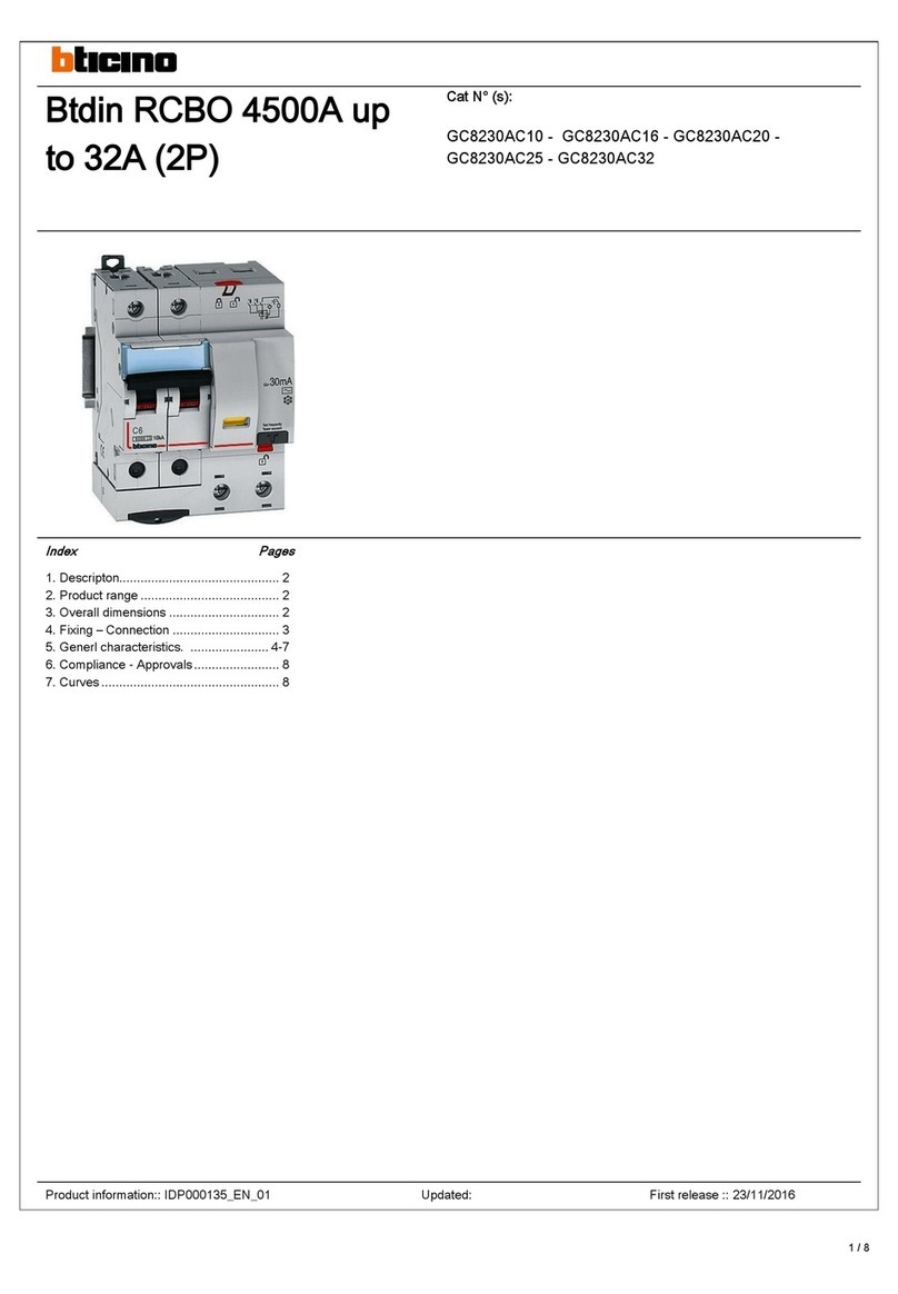 Bticino GC8230AC10 Product information