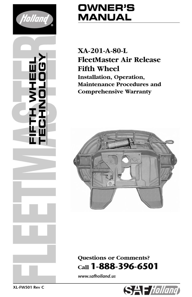 SAF-HOLLAND FleetMaster Air FW8 Series owner's manual
