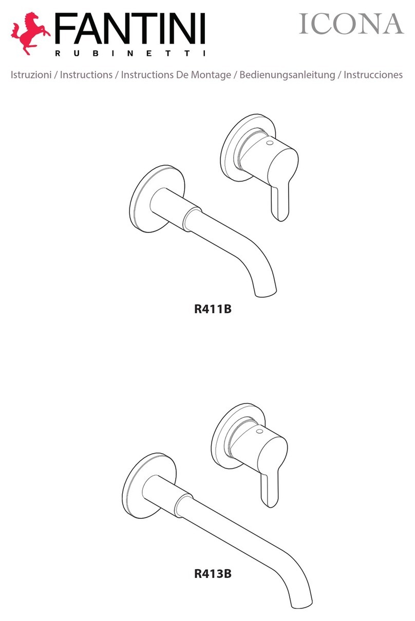 Fantini Rubinetti ICONA R411B instructions Fantini Rubinetti ICONA R411B instructions