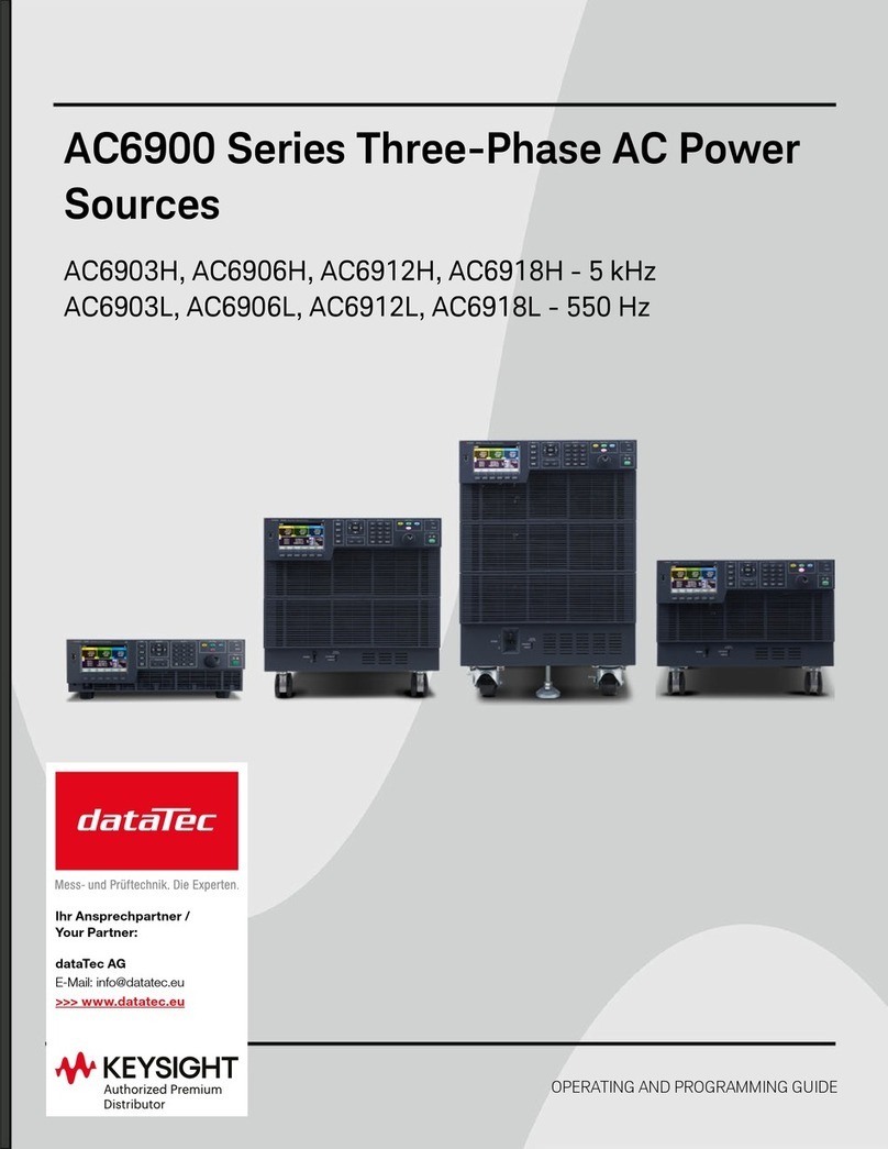 Keysight Technologies dataTec AC6900 Series Operating and Programming Guide