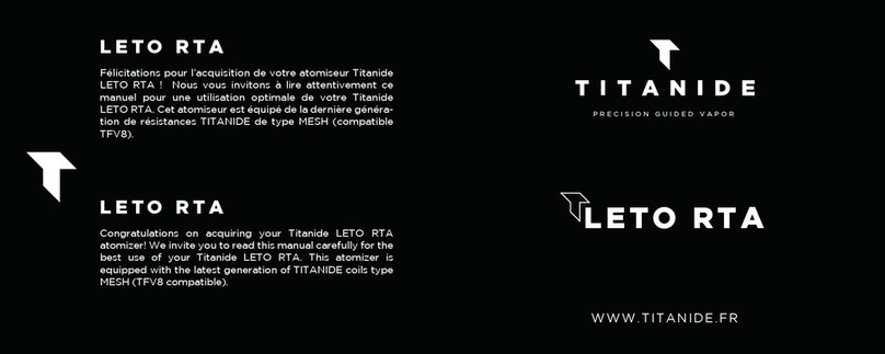 Titanide LETO RTA Instruction sheet