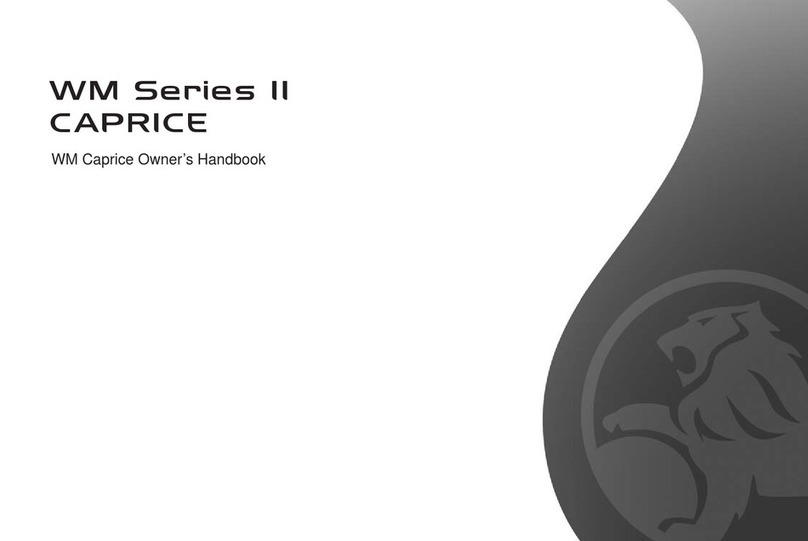 HOLDEN WM II 2010 Series Owner's handbook