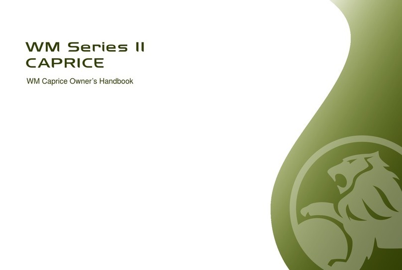 HOLDEN WM II 2012 Series User guide