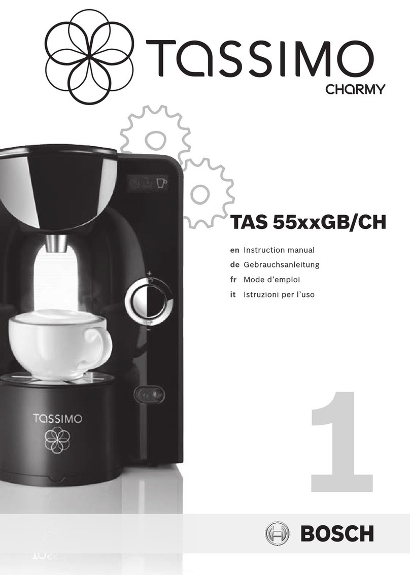 Bosch Tassimo Charmy TAS 55 CH Series User manual