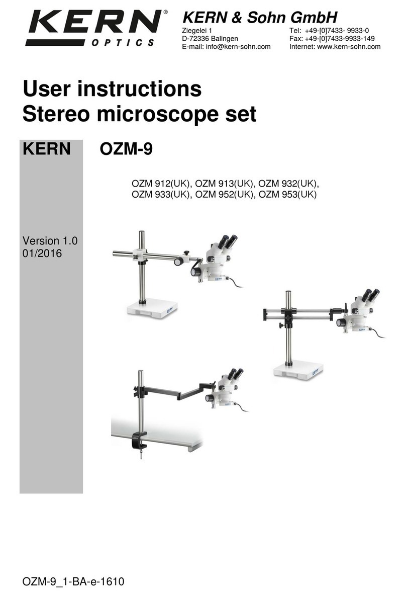 KERN OZM-9 Series User manual