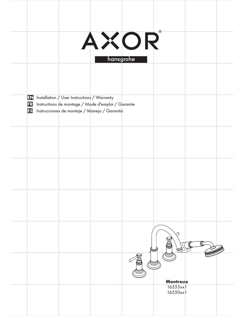 Hans Grohe AXOR Montreux 16555 1 Series Instruction Manual