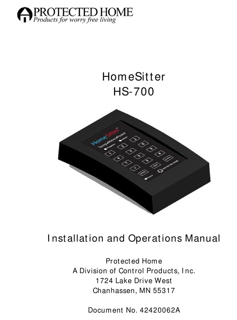 Protected Home HomeSitter HS-700 Installation and operation manual