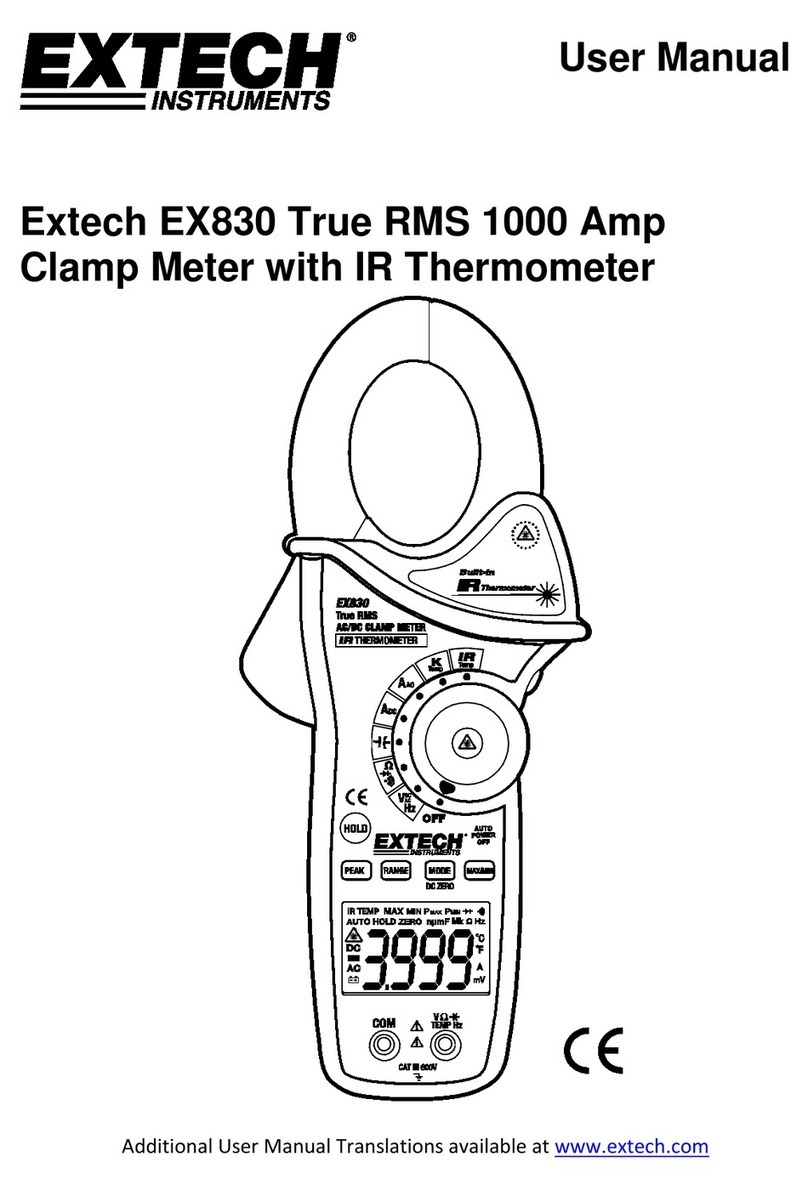 Extech Instruments EX830 User manual