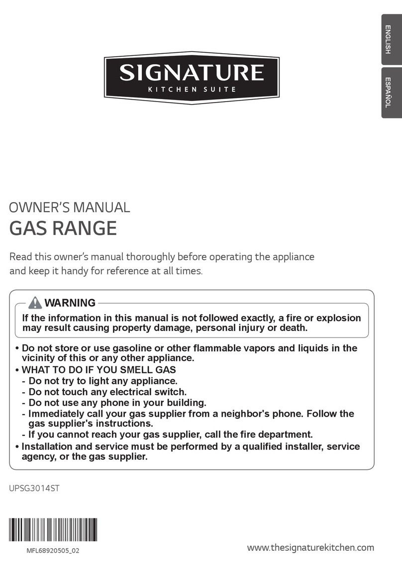 Signature Kitchen Suite UPSG3014ST owner's manual