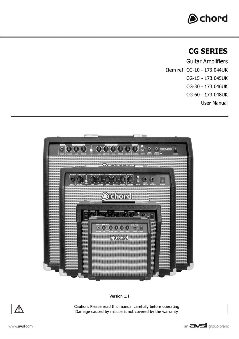 Avsl chord CG Series user manual