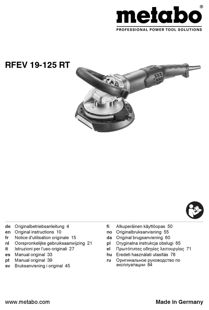Metabo RFEV 19-125 RT Original instructions