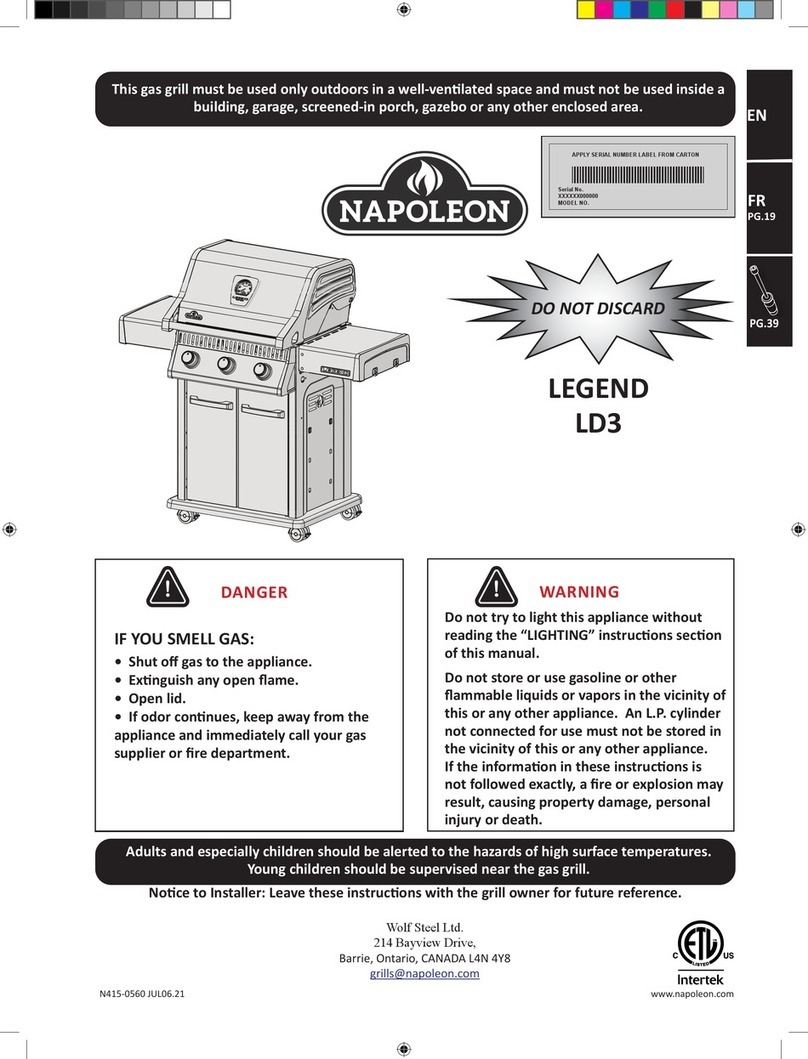 Napoleon LEGEND LD3 User manual Napoleon LEGEND LD3 User manual
