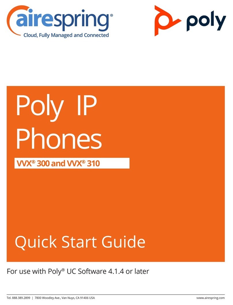 Poly VVX 300 User manual Poly VVX 300 User manual