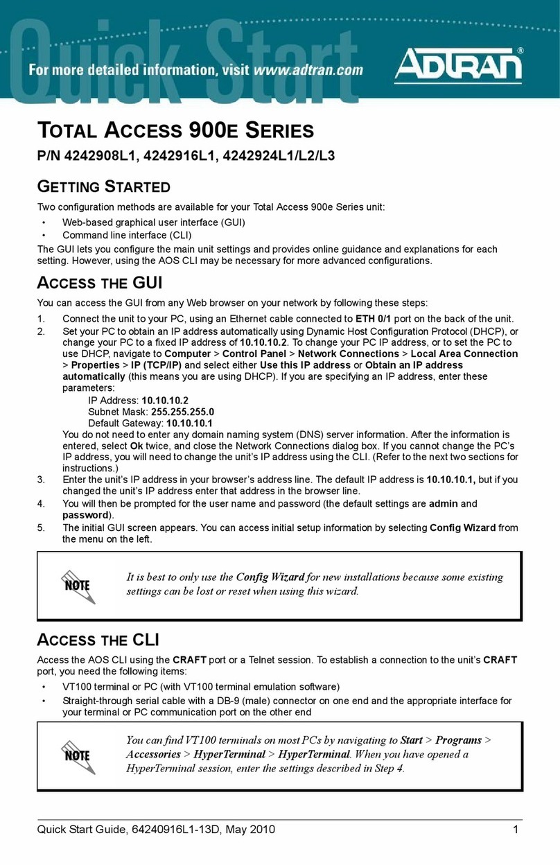 ADTRAN 4242908L1 User manual