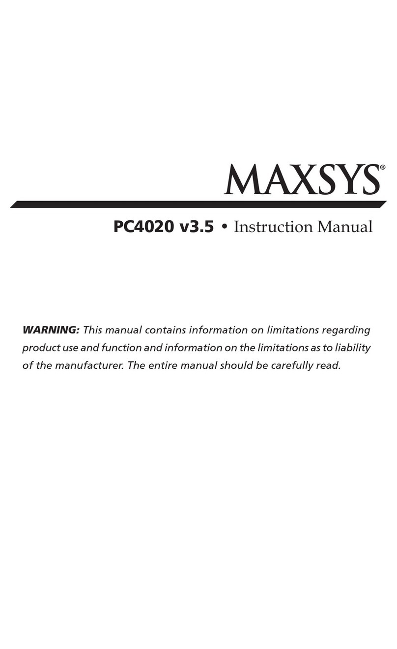 DSC MAXSYS PC4020 User manual