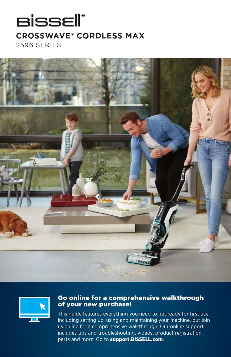 Bissell CROSSWAVE CORDLESS MAX 2596 Series User manual