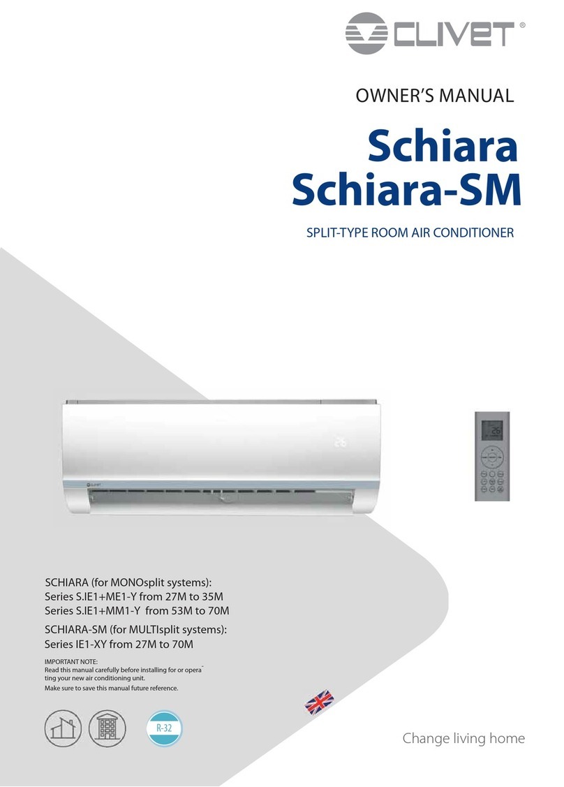 CLIVET SCHIARA S.IE1+ME1-Y Series User manual