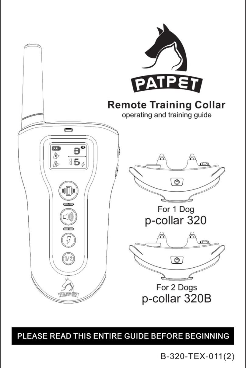 Patpet p-collar 320 Operating and training guide