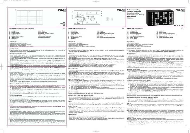 TFA 98.1082 User manual
