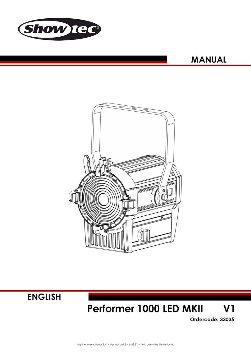 Show Tec Performer 1000 LED MKII User manual