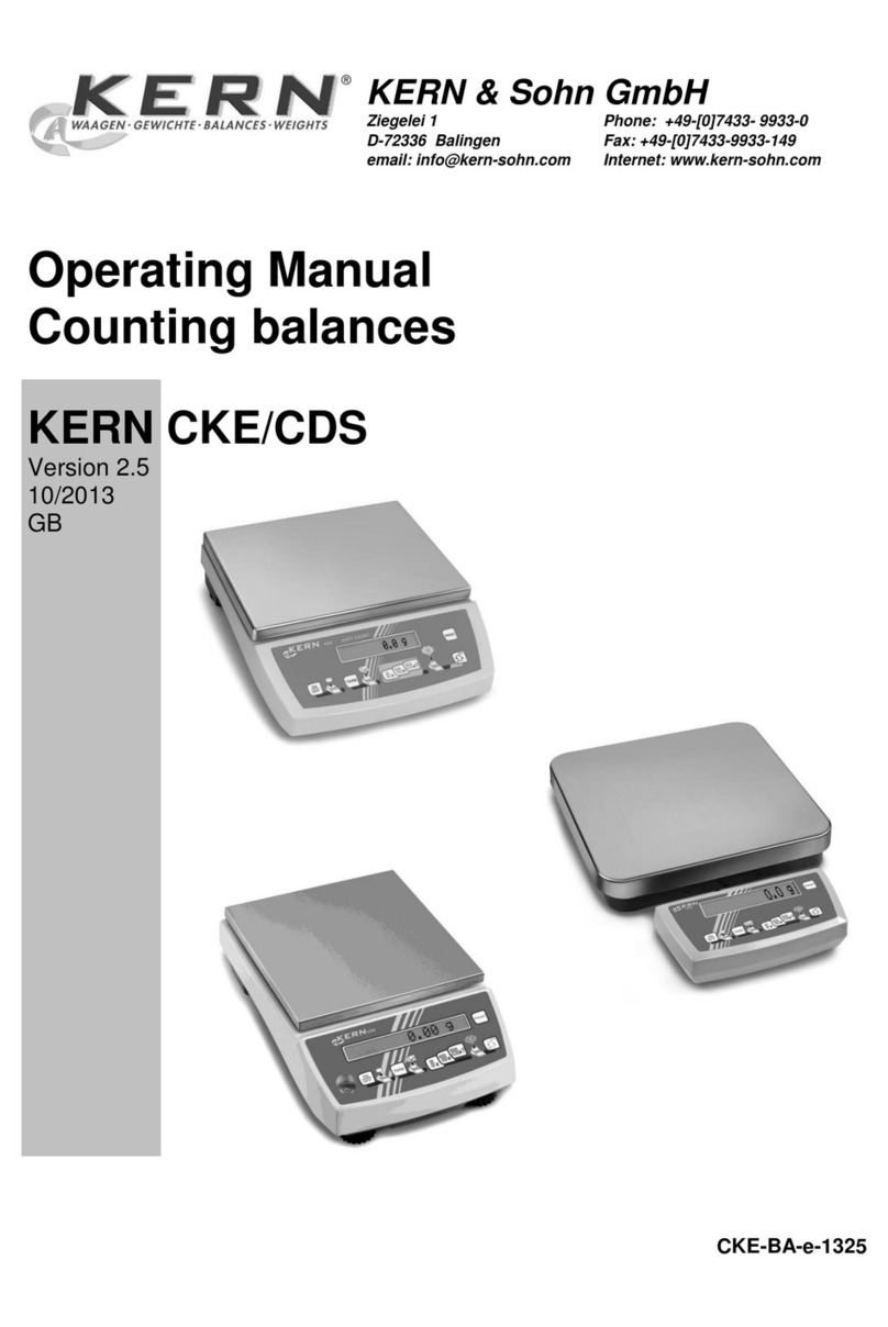 KERN CKE Series Operator's manual