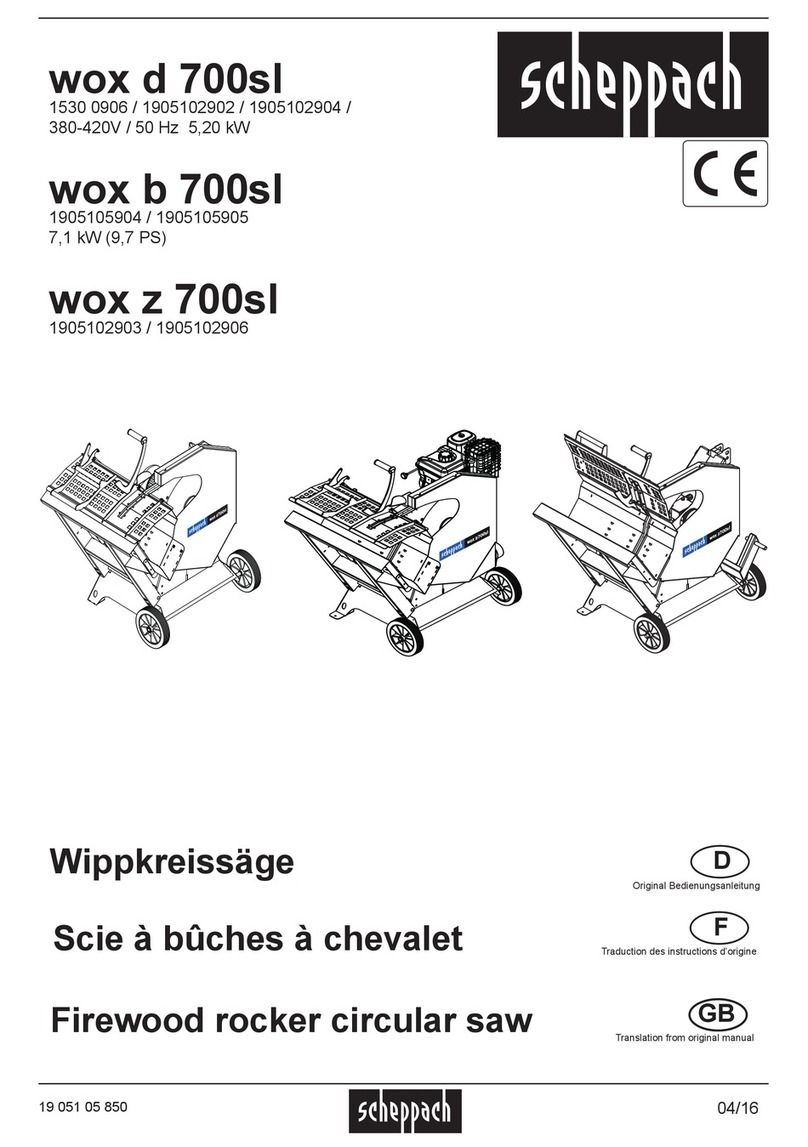 Scheppach wox b 700sl Original manual