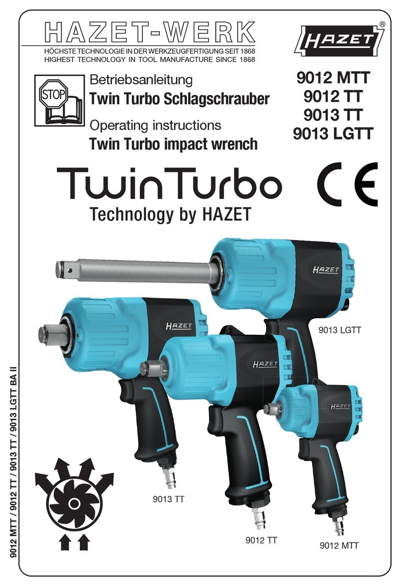 HAZET-WERK Twin Turbo 9012 MTT operating instructions