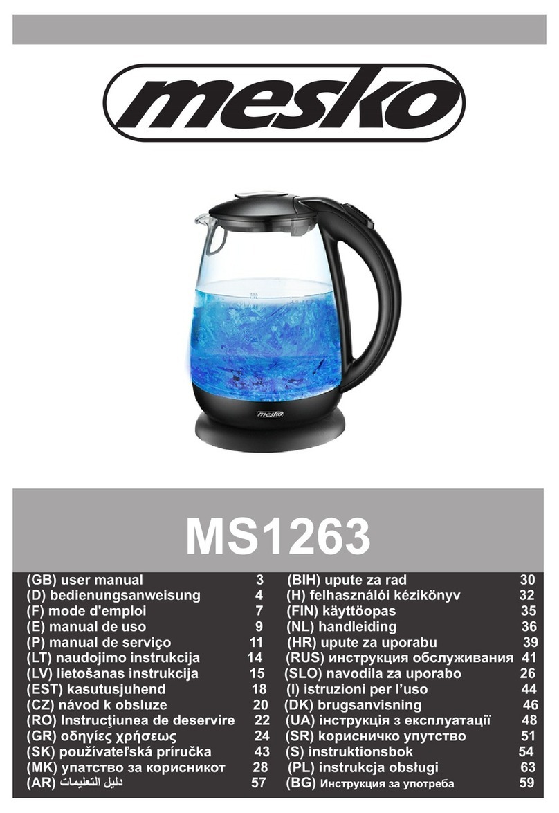 Mesko MS1263 user manual