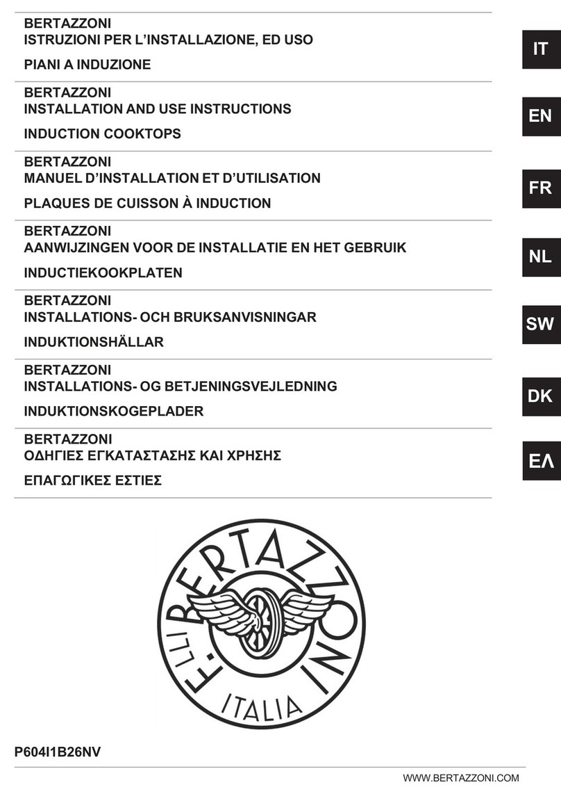 Bertazzoni P604I1B26NV Quick start guide