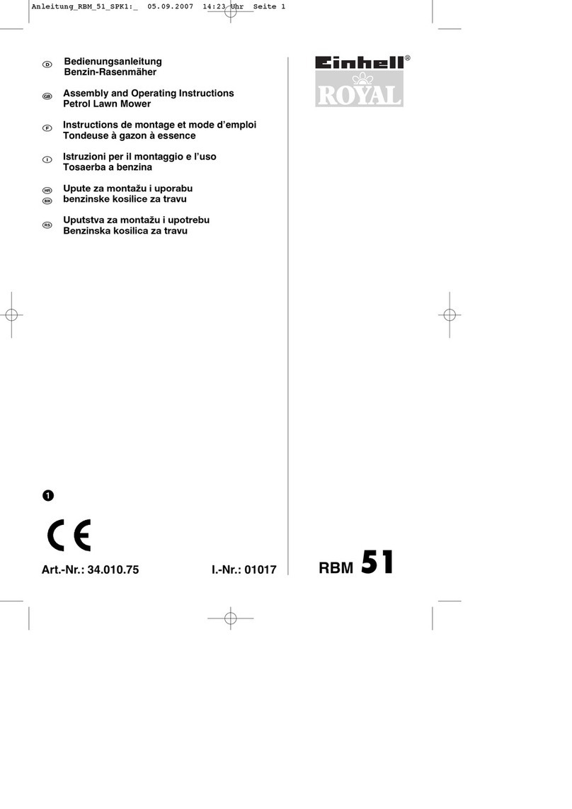Einhell Royal RBM 51 Assembly and operating instructions