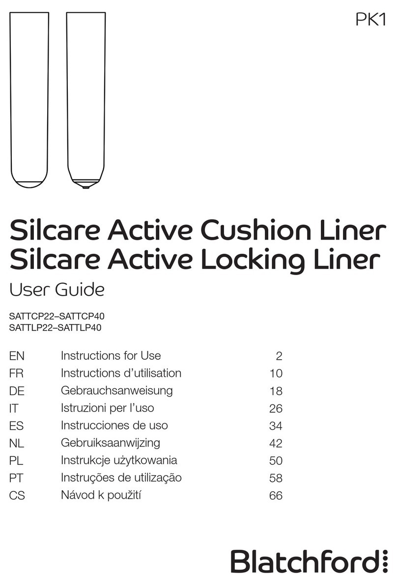 Blatchford Silcare Active Locking Liner user guide Blatchford Silcare Active Locking Liner user guide