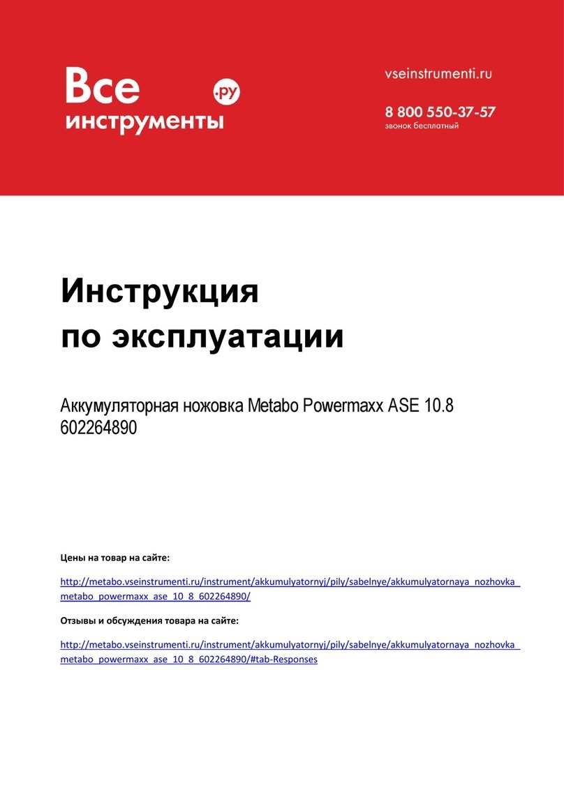 Metabo 602264890 Original instructions