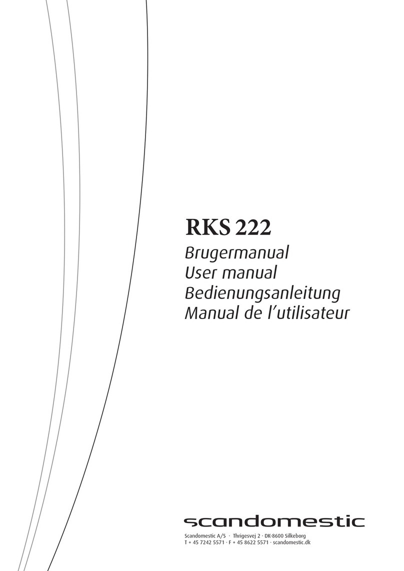 Scandomestic RKS 222 User manual