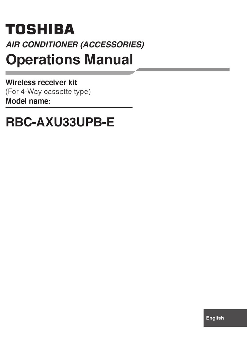Toshiba RBC-AXU33UPB-E User manual