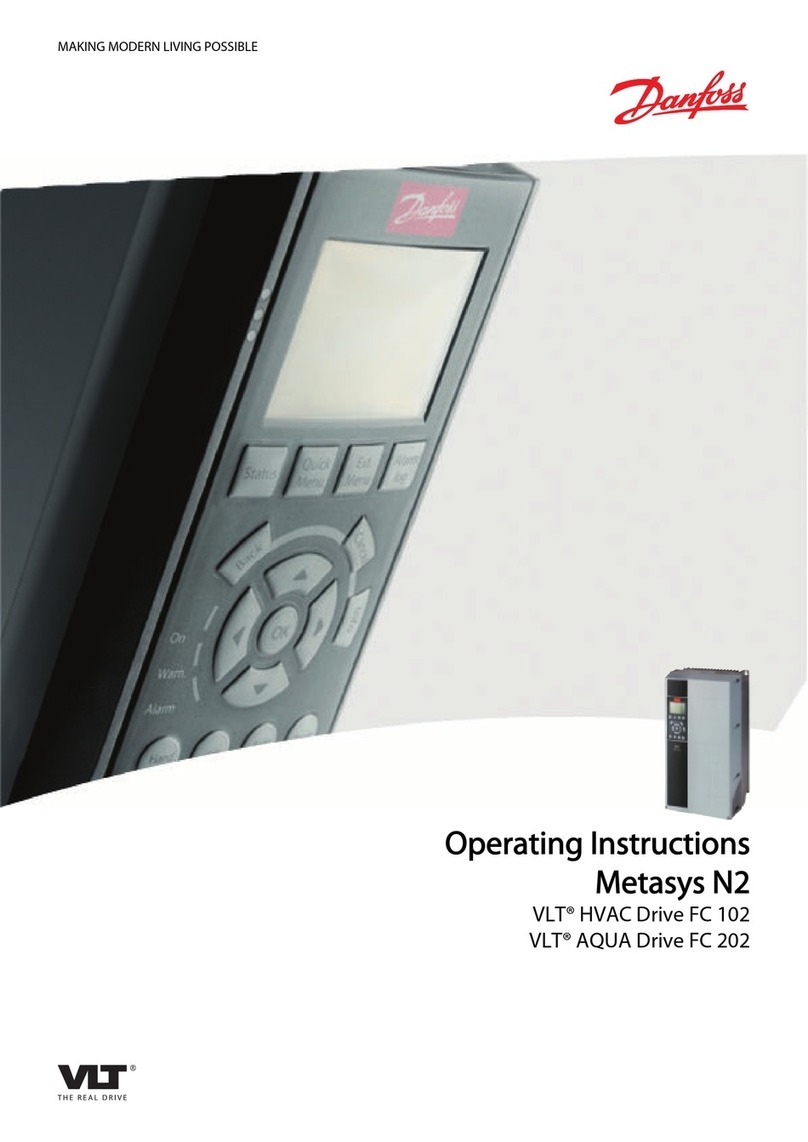 Danfoss VLT HVAC Drive Metasys N2 User manual